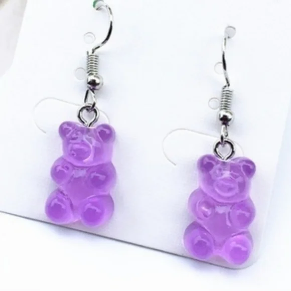 Faux Gummy Bear Earrings - Picture 5 of 10